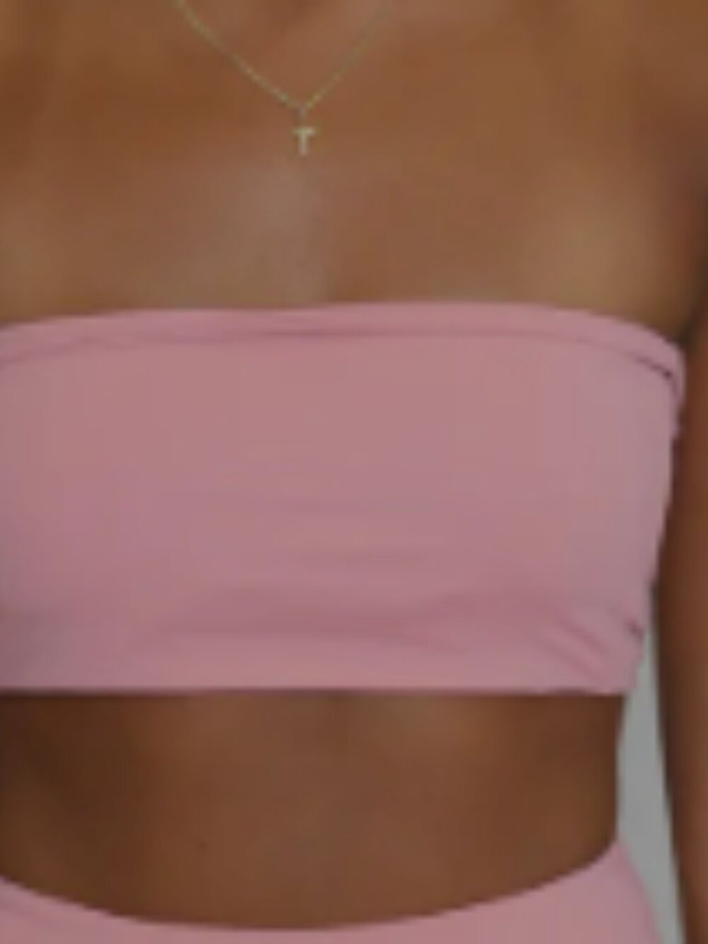 437 Aubrey Bandeau Swim Top - S